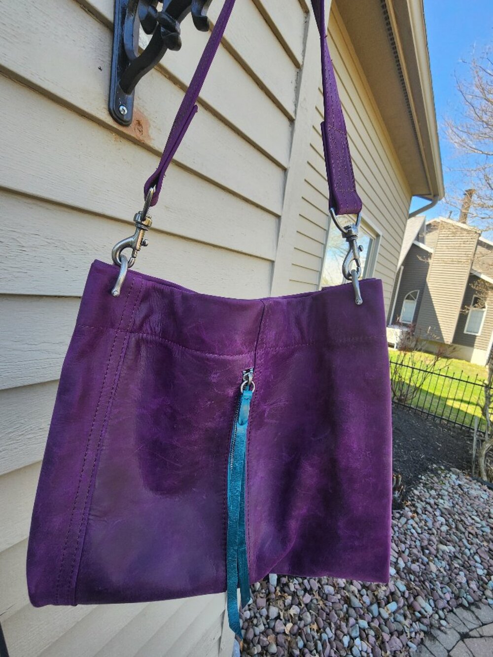 Rough & Tumble Custom Small Coyote Rustic Eggplant w/ Tourmaline